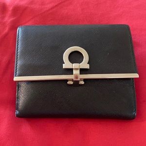 Authentic black Feragamo wallet